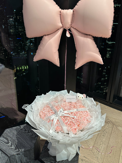 99 Soft Blush Rose Bouquet