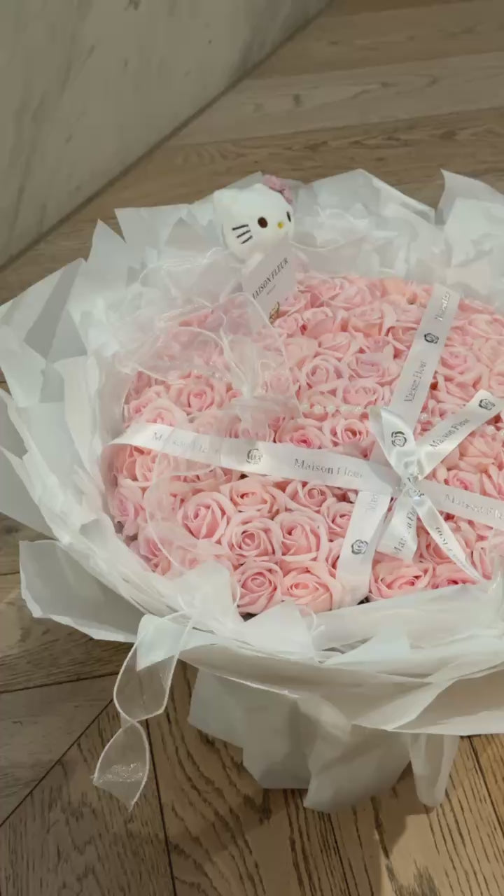99 Soft Blush Rose Bouquet